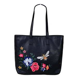 Fashion Ladies Embroidered PU Shoulder Handbag