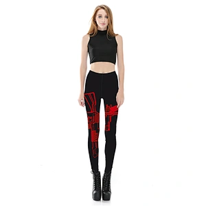 Women's Fashion Sexy Digital Print Pattern Stretch Leggings