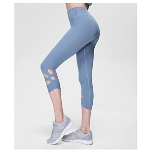 New arrival wholesale custom fashion cropped capri gym yoga fitness sexy leggings for women