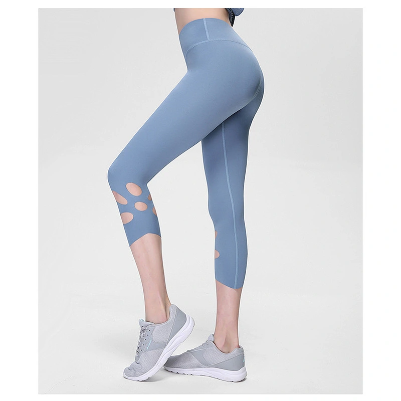 New arrival wholesale custom fashion cropped capri gym yoga fitness sexy leggings for women