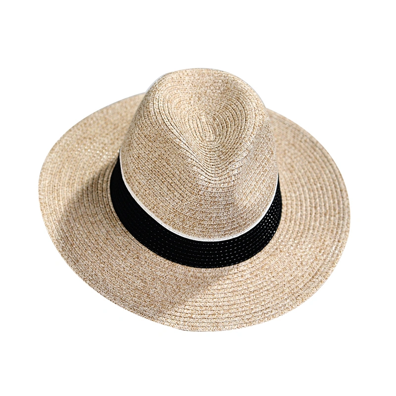 Good Quality UV Protection Washable and Foldable UV Sunscreen Summer Straw Panama Hat