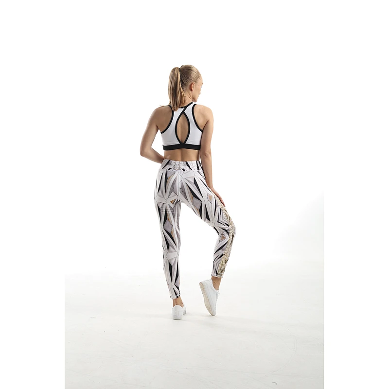 Women's  Length Tights Yoga Workout Printed Pants