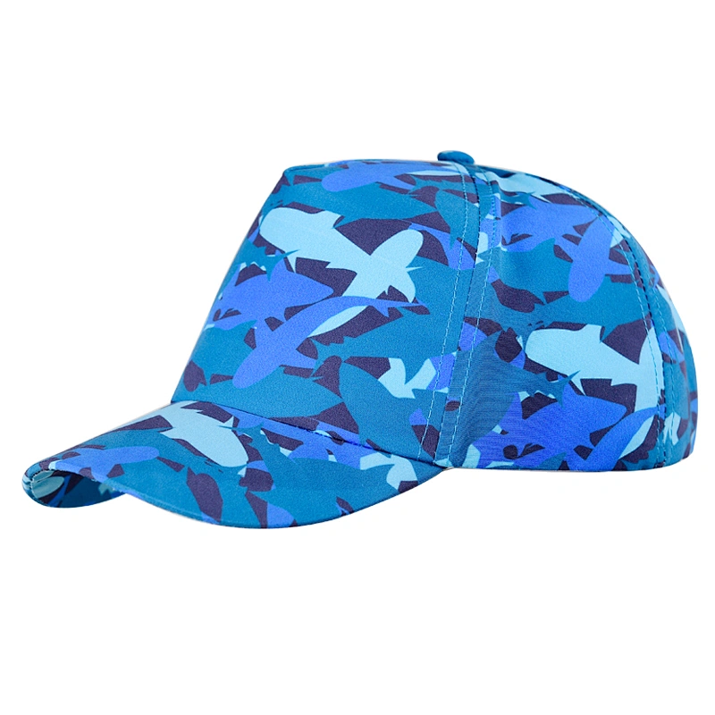 100% Polyester Kids Fish Print Cap