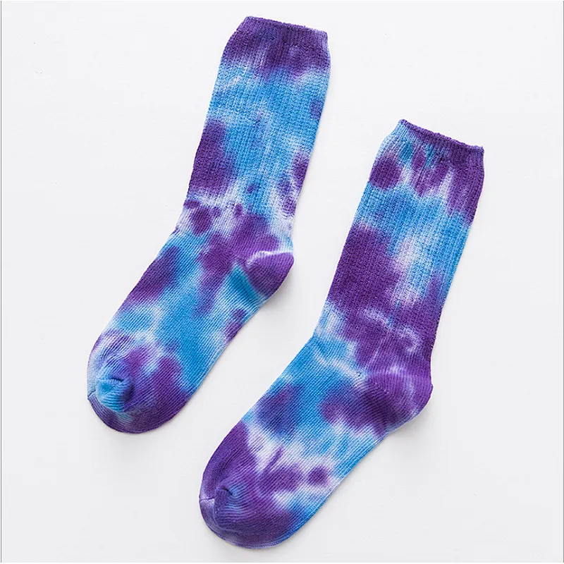 China Factory New Style Cozy Tie Dye Women Socks
