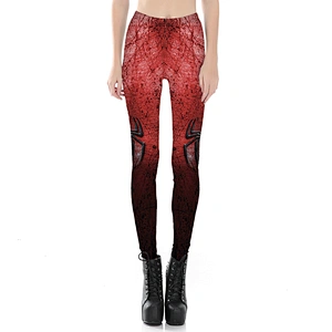Women's High Waist Printed Ankle Elastic Tights Leggings