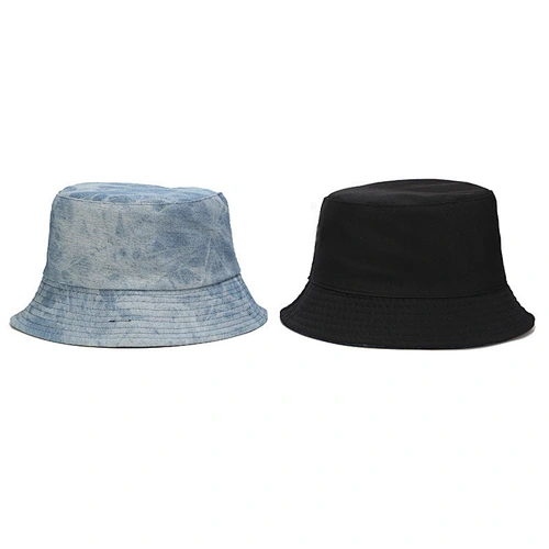 Ladies Fashion Custom Design Cheap 100% Polyester Jean Bucket Hat