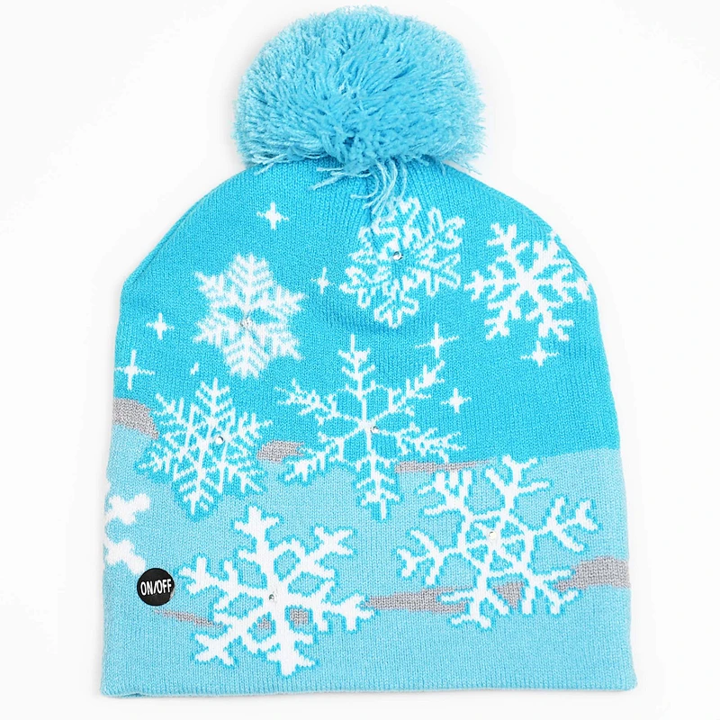 Hot Sell New Design Christmas Hallowmas Festival Kids Beanie Scarf With Led Flashing Light ,Hot selling OEM New Design Unisex