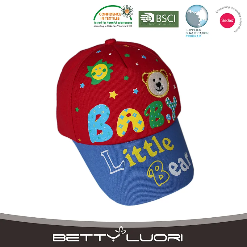 High Quality Fashion 5 Panel Print Sports Baseball Cap Kids Hat Printing Cap