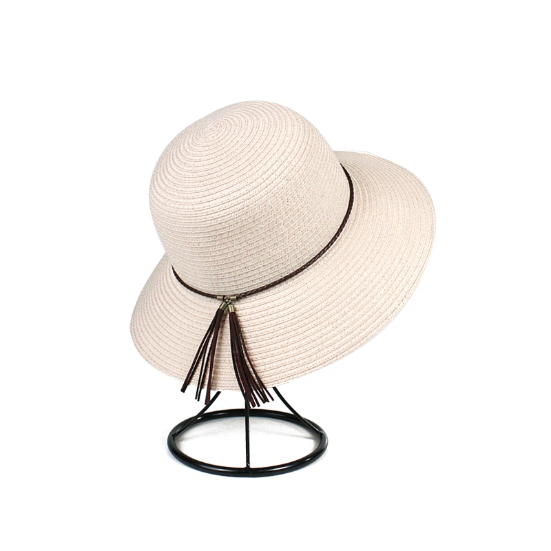 Hot Selling Foldable Women Sun block UV Paper Straw Braided Hat
