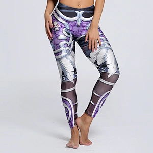 Fashion 3D Digital Print Stretchy Leggings