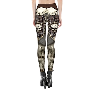 Women's Digital Printing Leggings High Waisted Yoga Pants Sports Workout Tights