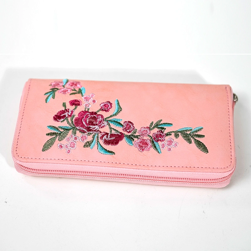 High Quality Ladies Embroidered Wallet Pures