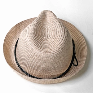 Fashion natural color Summer paper custom fedora hat