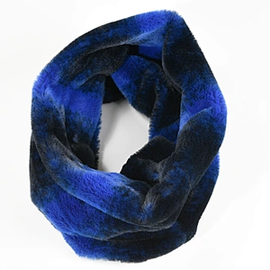 2019 custom wholesale cheap multi-color fake fur women fashion young tube scarf