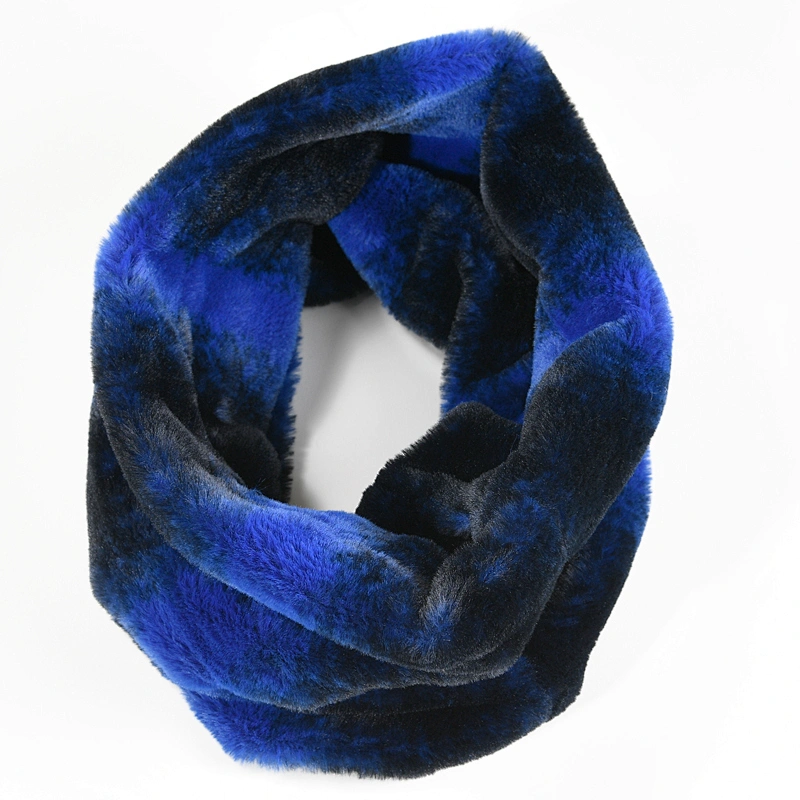 2019 custom wholesale cheap multi-color fake fur women fashion young tube scarf