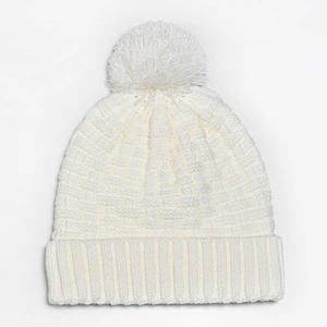 Women 's Wholesale winter custom acrylic knitted beanie hat