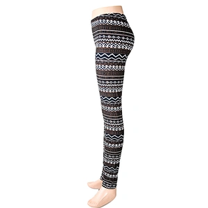 100%polyester Women slemless printed legging
