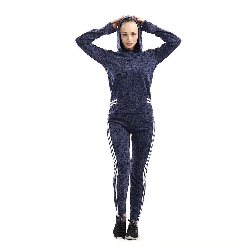 Two pieces long sleeve tops and pants activewear wholesale women sportswear