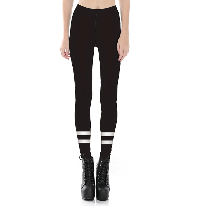 Trendy Design Workout Leggings - Fun Fashion Graphic Printed Cute Patterns