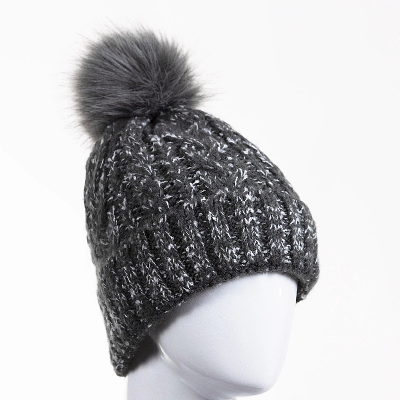 2020 Winter fashion acrylic women pompom beanie
