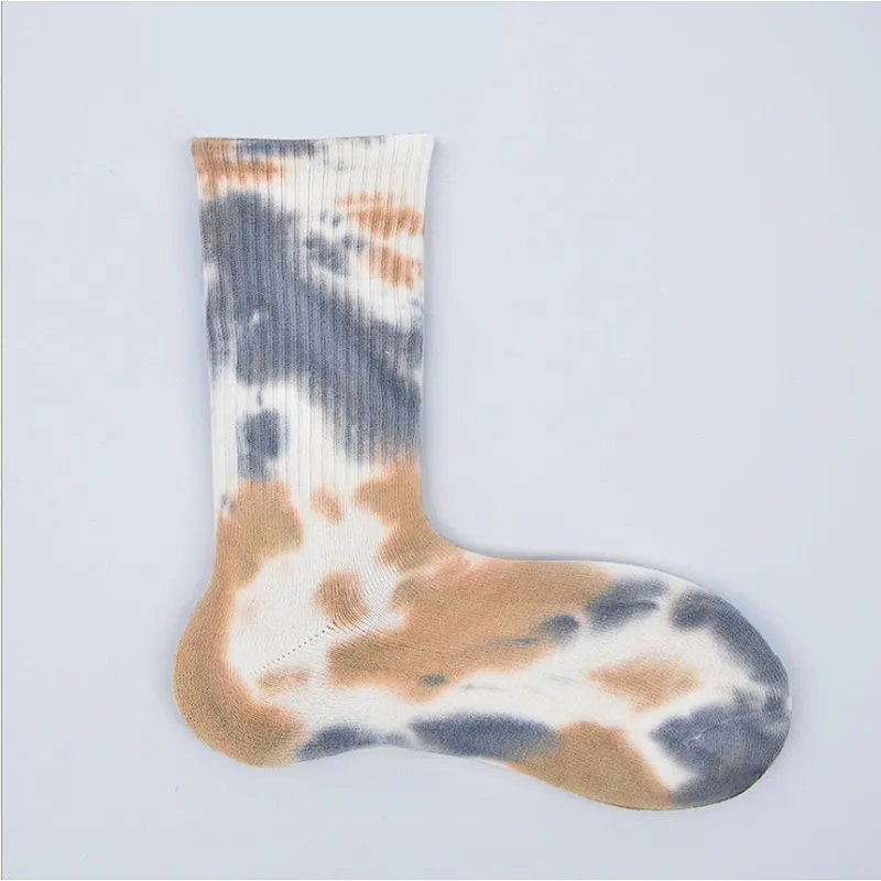 Adult Mens No Show Socks Cotton Short Tie Dye Custom Sport Socks With Cushions