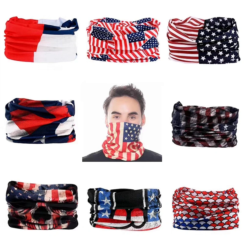 Popular seamless bandana Item of headwear and your own design and logo printing of headwear bandana