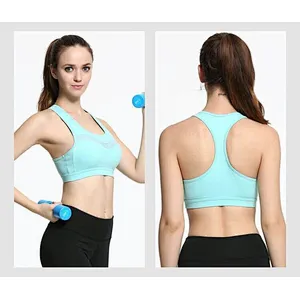 Ladies flexible cheap polyester great stretch sport bra for woman