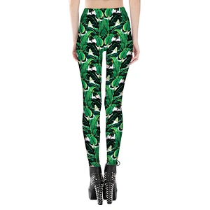 Women Skinny Leggings High Waist Elastic Yoga Fitness 3D Printed Trouser