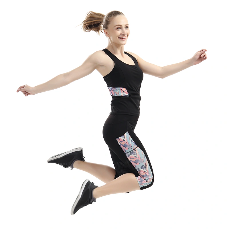 Women Seamless Bodybuilding Workout Gym Fitness Leggings and Tops