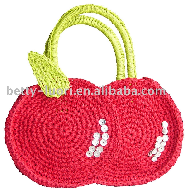 100%paper Crochet Straw Bags