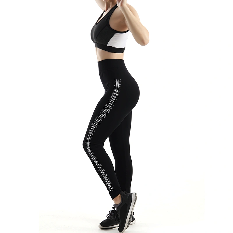 Women's Fashion High waist Black Seamless workout leggings