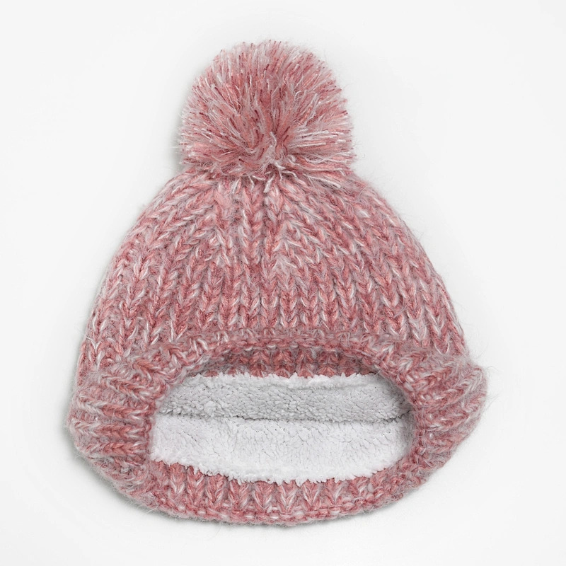 2020 Fashion women 's wholesale winter custom knitted w pom pom beanie hat