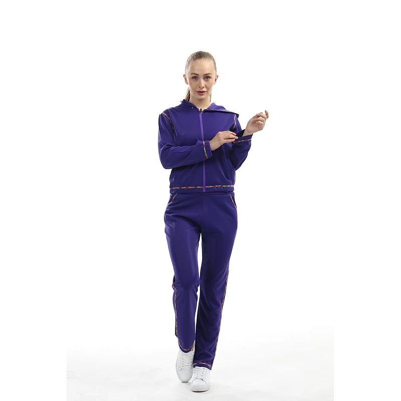 Women Outfits Tracksuit Sweatshirt Pants Sets Sport Long Sleeve Patchwork Wear Casual Suit Sets