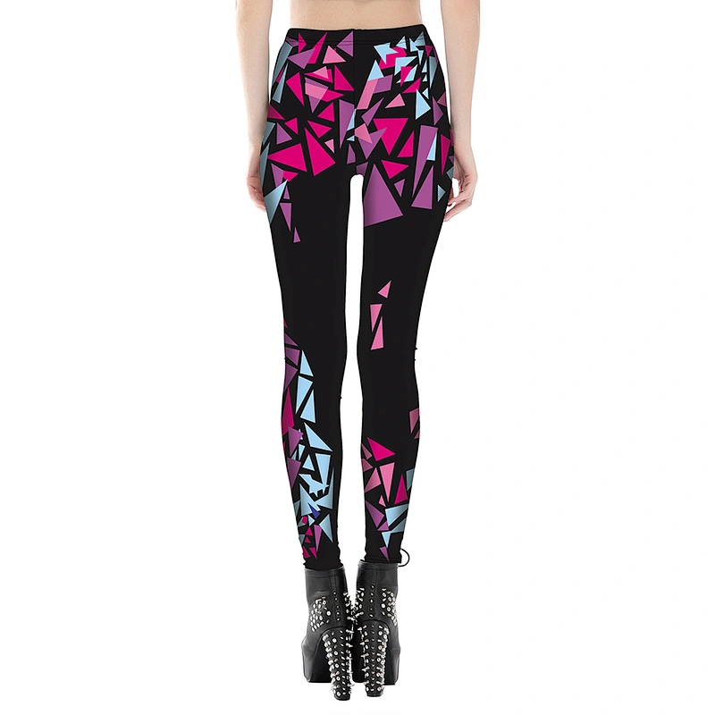 Fashion Womens  High Waist Leggings Sexy Smooth Crazy Patterned Slimming Pants