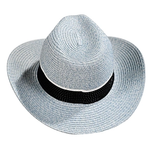 Made in China Stylish Sun block UV Contrased Color Straw Ladies Panama Summer Hat