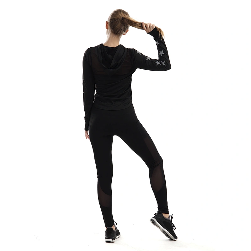 Women's Mesh Yoga Pants with 2 Pockets Non See-Through High Waist  Leggings