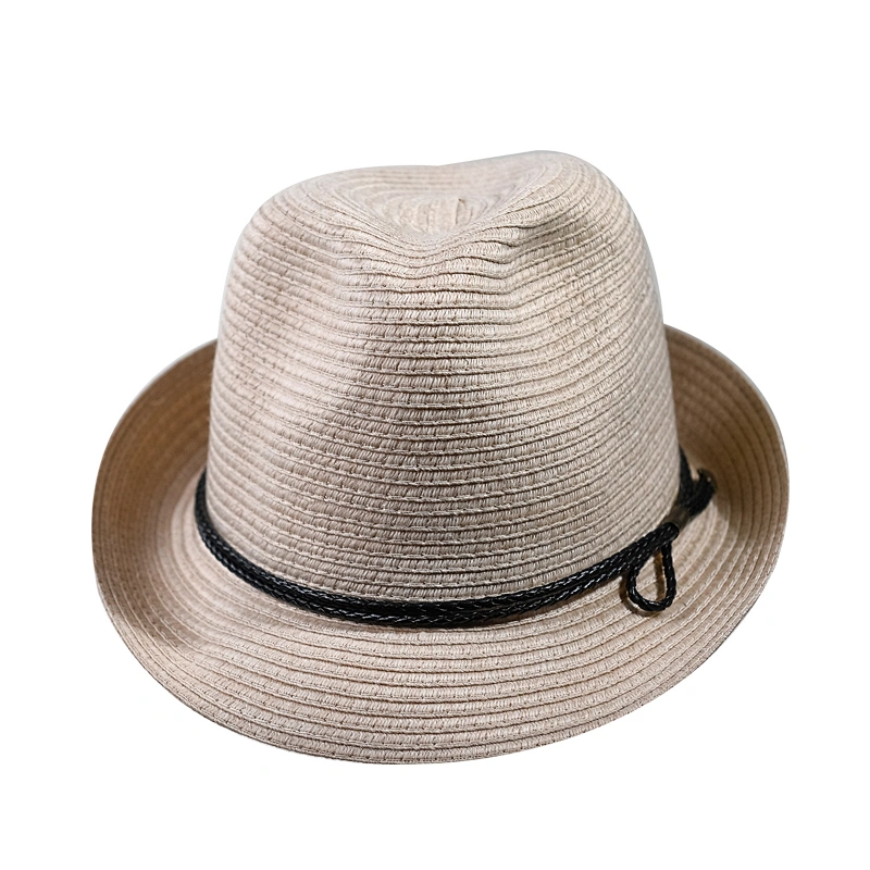 Fashion natural color Summer paper custom fedora hat
