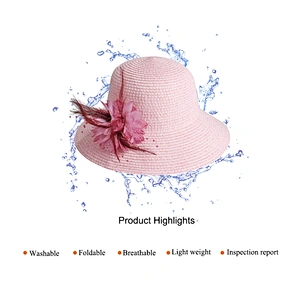2020 Designer Braided Foldable Fashion Summer Straw Women hat