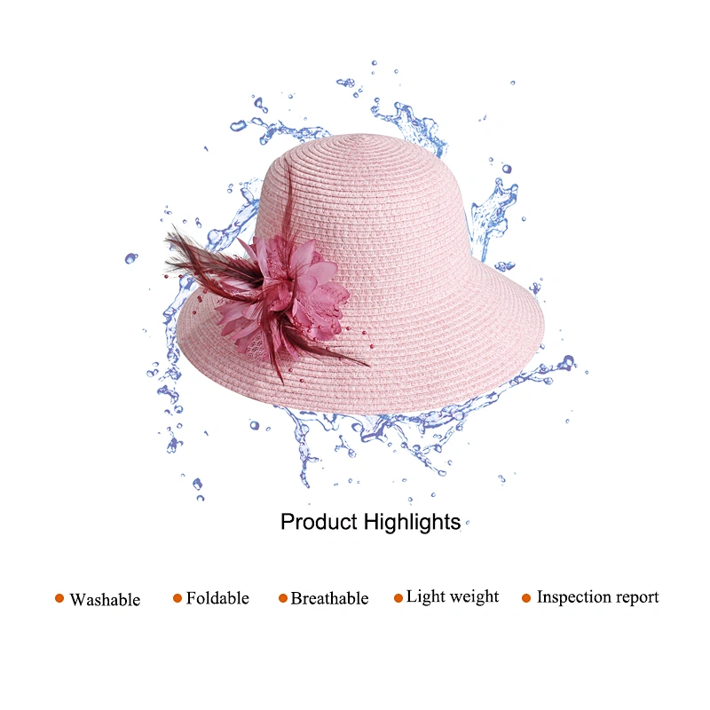 2020 Designer Braided Foldable Fashion Summer Straw Women hat