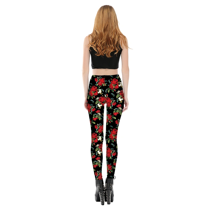 Women's  Digital Printing Leggings High Waisted  Sports Workout Tights