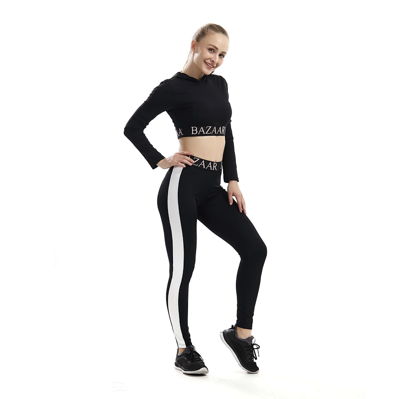 Manufacturer wholesale custom Polyester Cotton Long Sleeve Clothes Women Ladies Crop Top