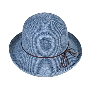 2020 Fashionable Big Brim Ladies Paper Folding Straw Hat