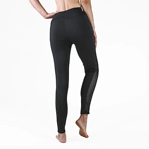 Women Push Up Leggings Casual Workout Black Polyester Leggings High Waist Leggings with Pockets