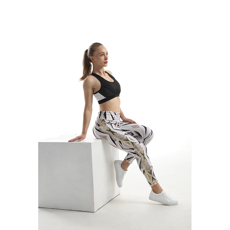 Women's  Length Tights Yoga Workout Printed Pants