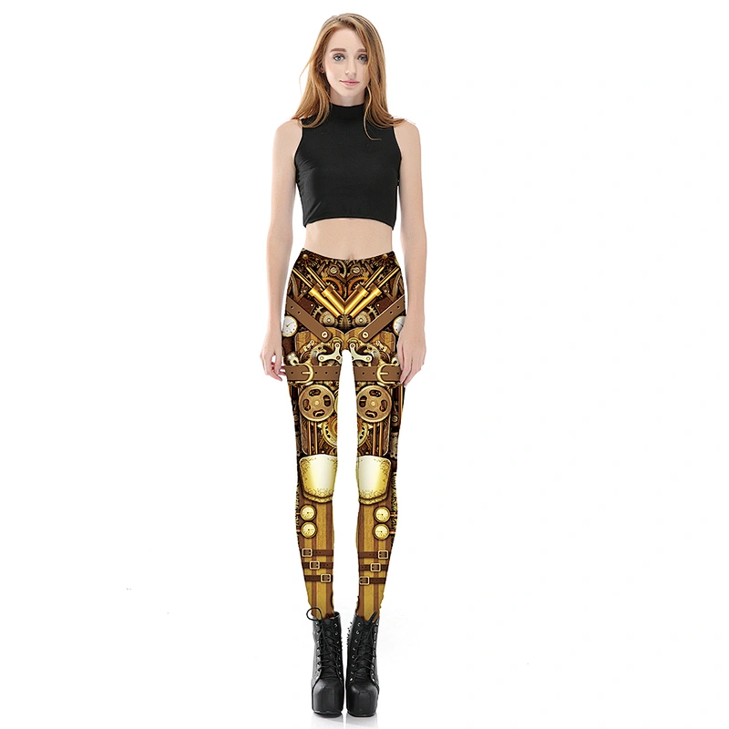Basic Cheap Patterned Leggings Yoga Workout Leggings Women Girls Spandex Leggings