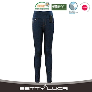 Top Quality Wholesale lycra slim printed jean denim legging jegging