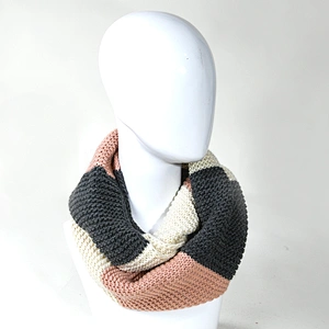 Popular Winter acrylic knitted scarf and hat set