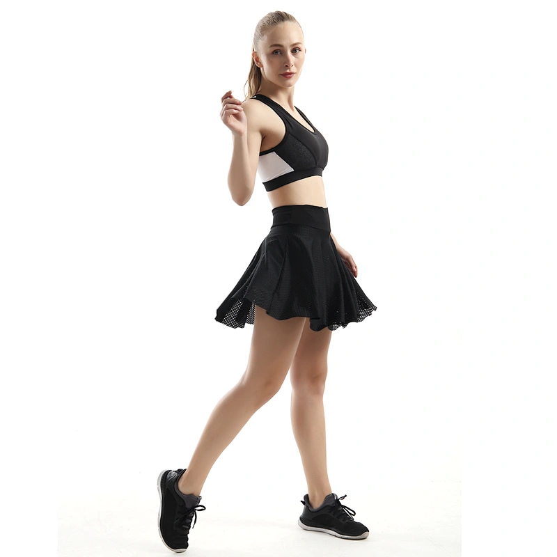 Tennis sports pant Skirts for Badminton Running Fitness polyester sublimation skirt