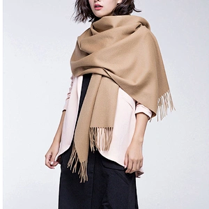High Quality Women Super Soft Plain Viscose Pashmina Cashmere  Shawl