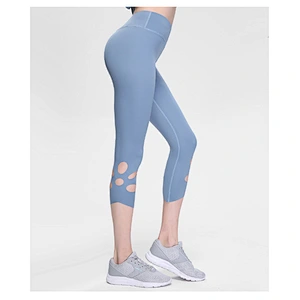 New arrival wholesale custom fashion cropped capri gym yoga fitness sexy leggings for women